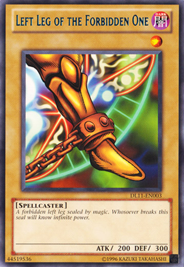 Left Leg of the Forbidden One (Blue) [DL11-EN003] Rare | Devastation Store