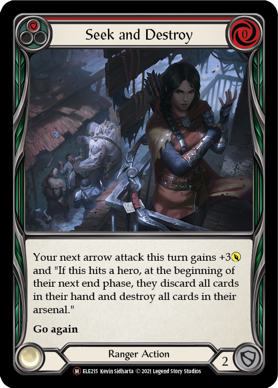 Seek and Destroy [U-ELE215] Unlimited Rainbow Foil | Devastation Store