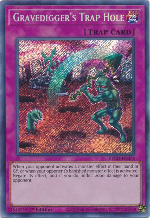 Gravedigger's Trap Hole [ETCO-EN078] Secret Rare | Devastation Store