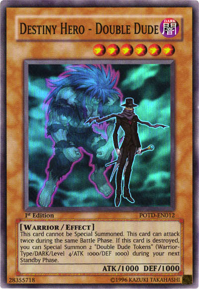 Destiny Hero - Double Dude [POTD-EN012] Super Rare | Devastation Store