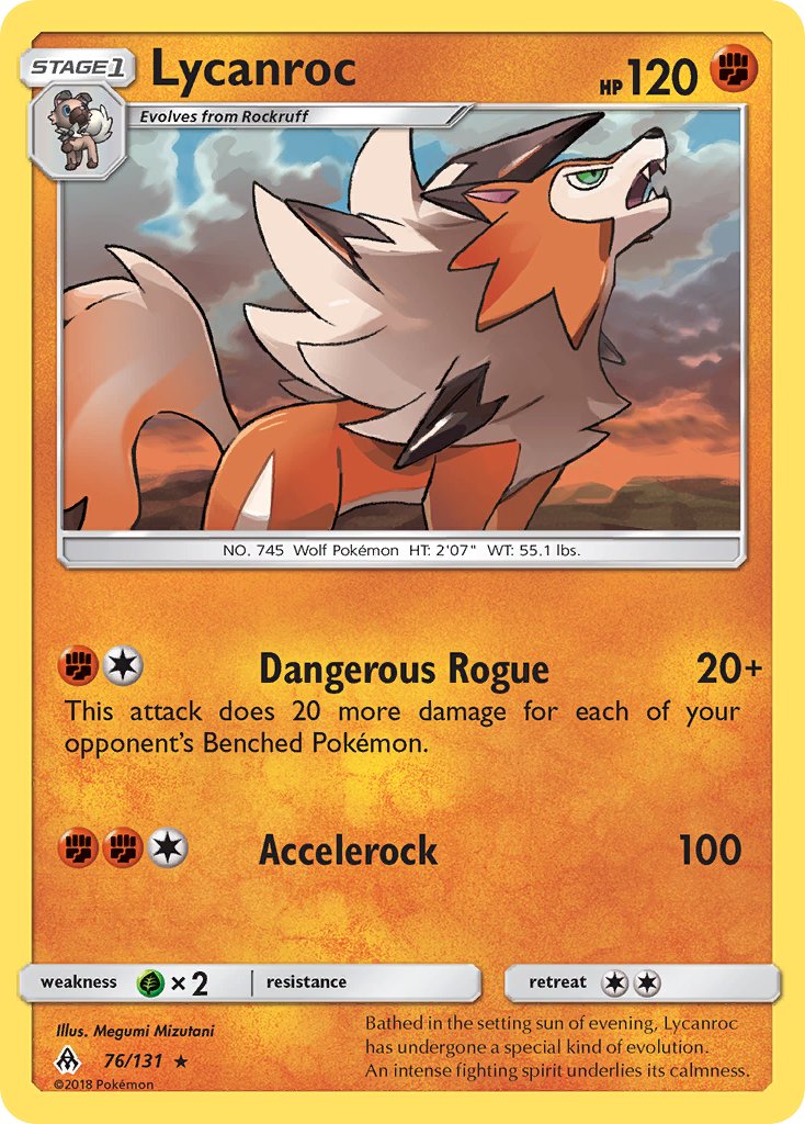 Lycanroc (76/133) (Theme Deck Exclusive) [Sun & Moon: Forbidden Light] | Devastation Store