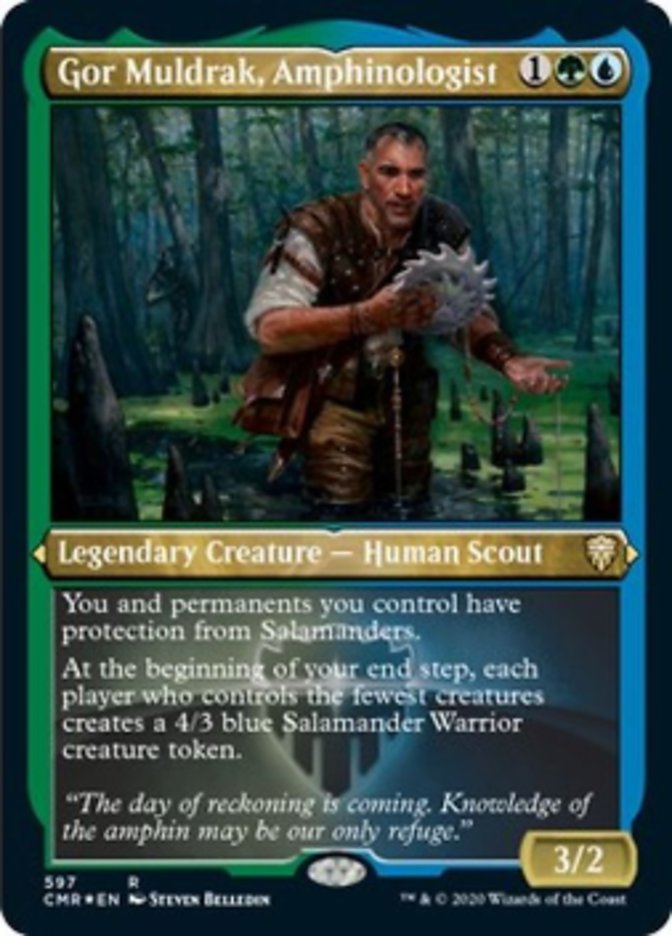 Gor Muldrak, Amphinologist (Etched) [Commander Legends] | Devastation Store