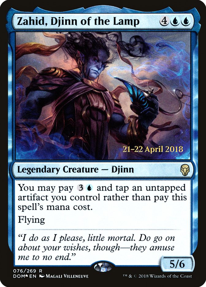 Zahid, Djinn of the Lamp  [Dominaria Prerelease Promos] - Devastation Store | Devastation Store