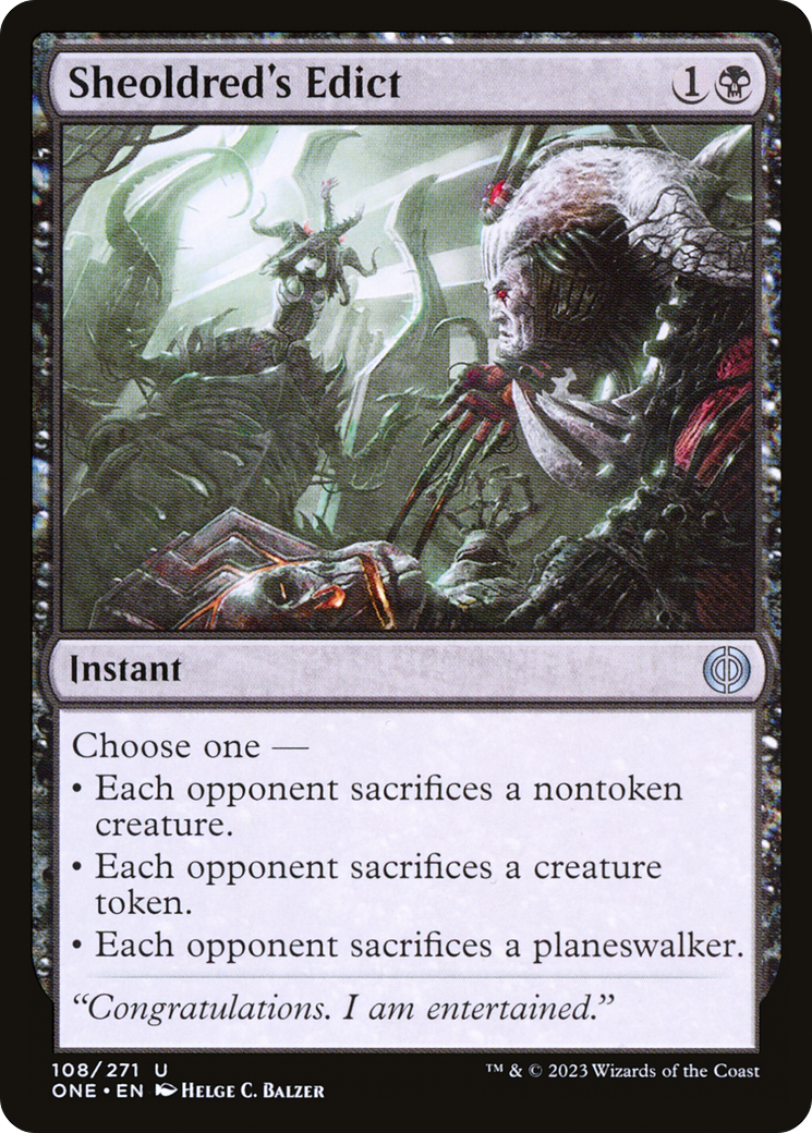Sheoldred's Edict [Phyrexia: All Will Be One] | Devastation Store