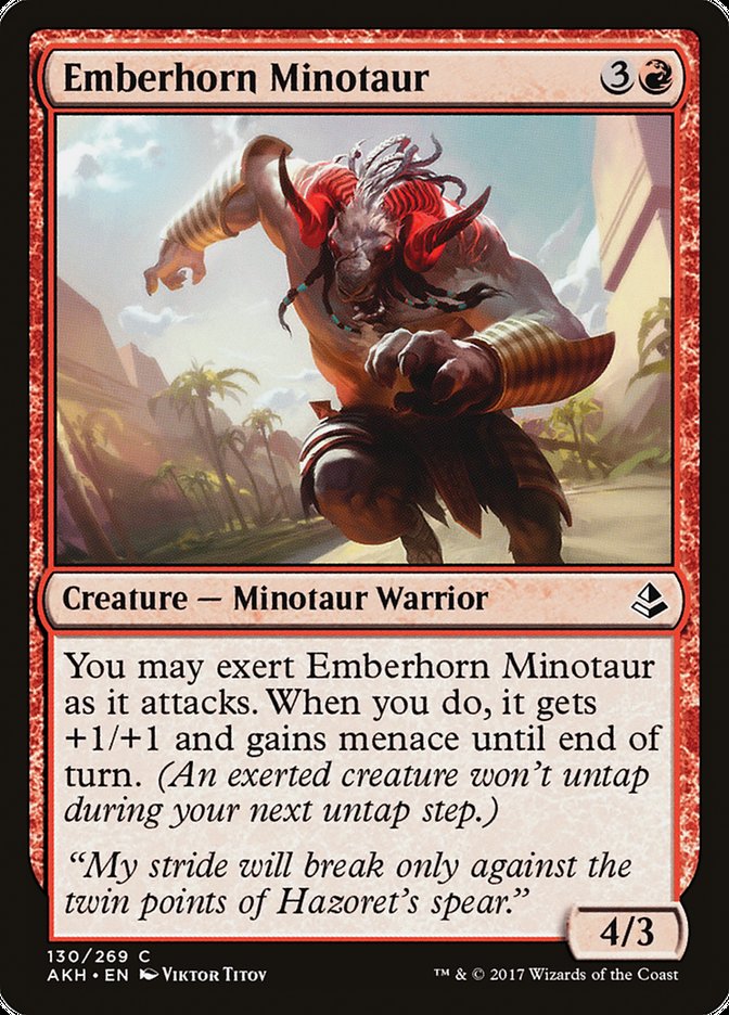 Emberhorn Minotaur [Amonkhet] - Devastation Store | Devastation Store