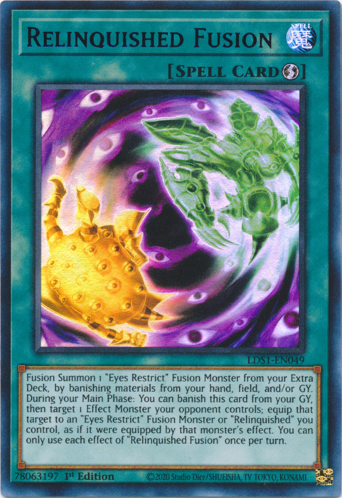 Relinquished Fusion (Blue) [LDS1-EN049] Ultra Rare | Devastation Store