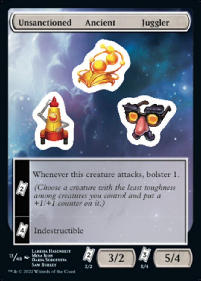 Unsanctioned Ancient Juggler [Unfinity Stickers] | Devastation Store