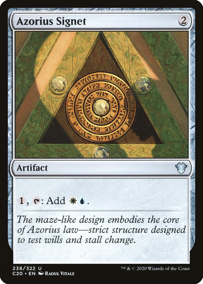 Azorius Signet [Commander 2020] | Devastation Store