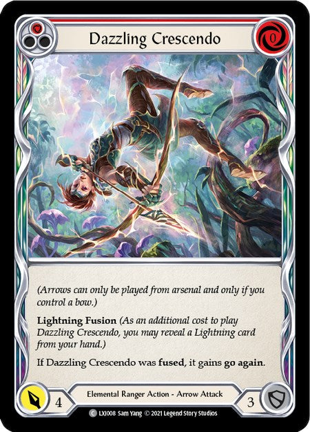 Dazzling Crescendo (Red) [LXI008] (Tales of Aria Lexi Blitz Deck)  1st Edition Normal | Devastation Store