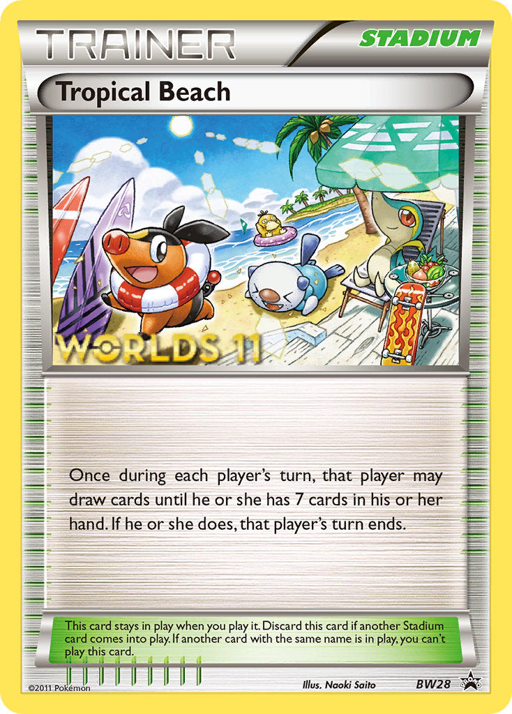 Tropical Beach (BW28) (Finalist) [Black & White: Black Star Promos] | Devastation Store