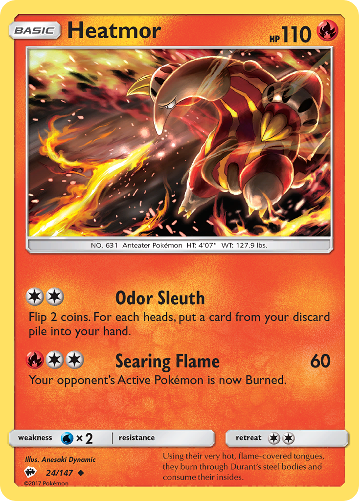 Heatmor (24/147) [Sun & Moon: Burning Shadows] | Devastation Store
