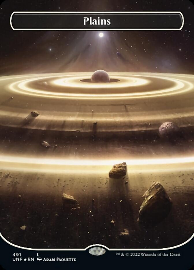 Plains (491) (Orbital Space-ic Land) (Galaxy Foil) [Unfinity] | Devastation Store
