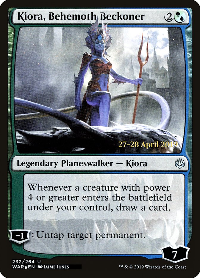 Kiora, Behemoth Beckoner  [War of the Spark Prerelease Promos] | Devastation Store