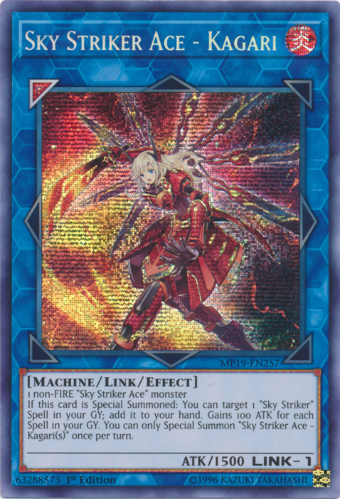 Sky Striker Ace - Kagari [MP19-EN257] Prismatic Secret Rare | Devastation Store