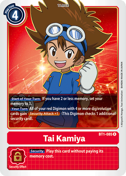 Tai Kamiya [BT1-085] [Release Special Booster Ver.1.0] | Devastation Store