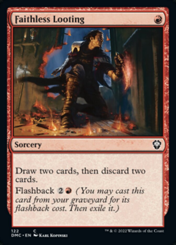 Faithless Looting [Dominaria United Commander] | Devastation Store
