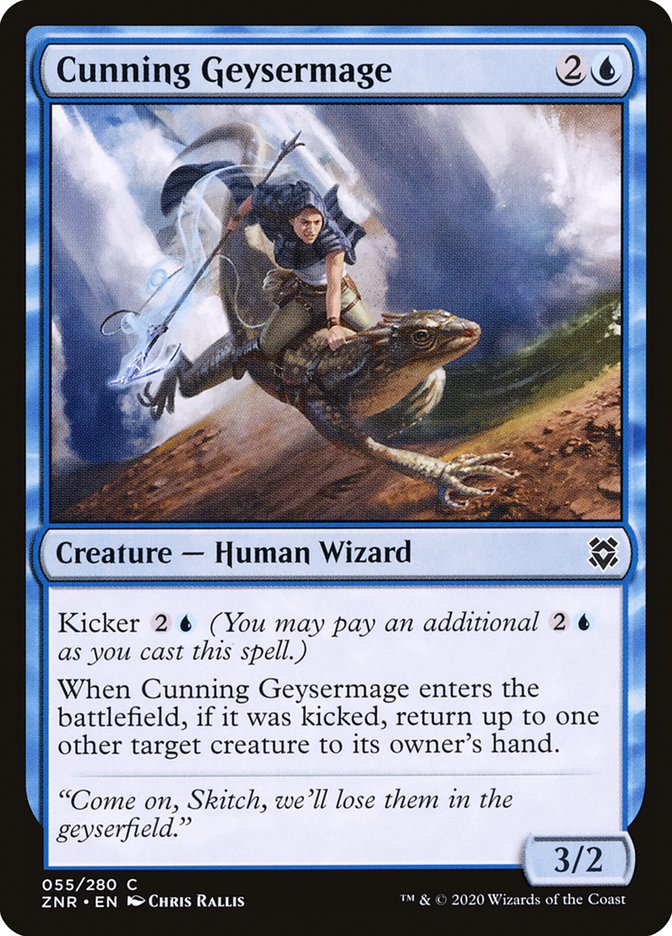 Cunning Geysermage [Zendikar Rising] | Devastation Store