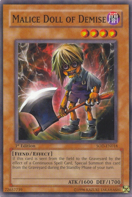 Malice Doll of Demise [SOD-EN018] Common | Devastation Store