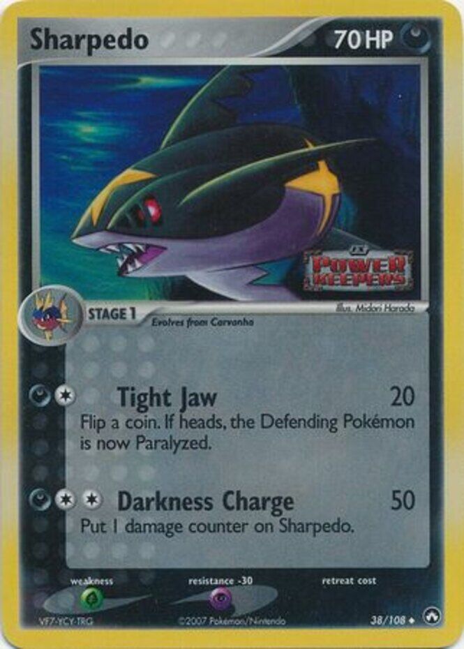 Sharpedo (38/108) (Stamped) [EX: Power Keepers] | Devastation Store