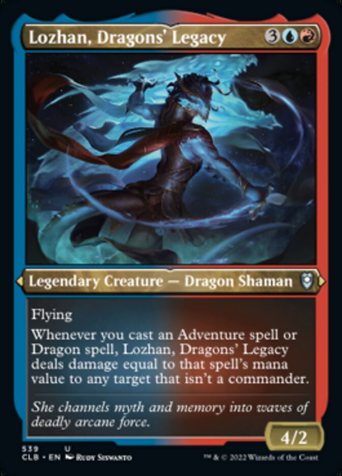 Lozhan, Dragons' Legacy (Foil Etched) [Commander Legends: Battle for Baldur's Gate] | Devastation Store