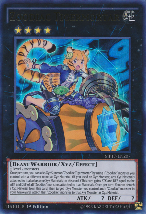 Zoodiac Tigermortar [MP17-EN207] Ultra Rare | Devastation Store