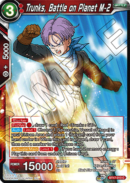 Trunks, Battle on Planet M-2 (BT17-013) [Ultimate Squad] | Devastation Store