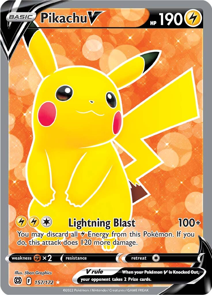 Pikachu V (157/172) [Sword & Shield: Brilliant Stars] | Devastation Store