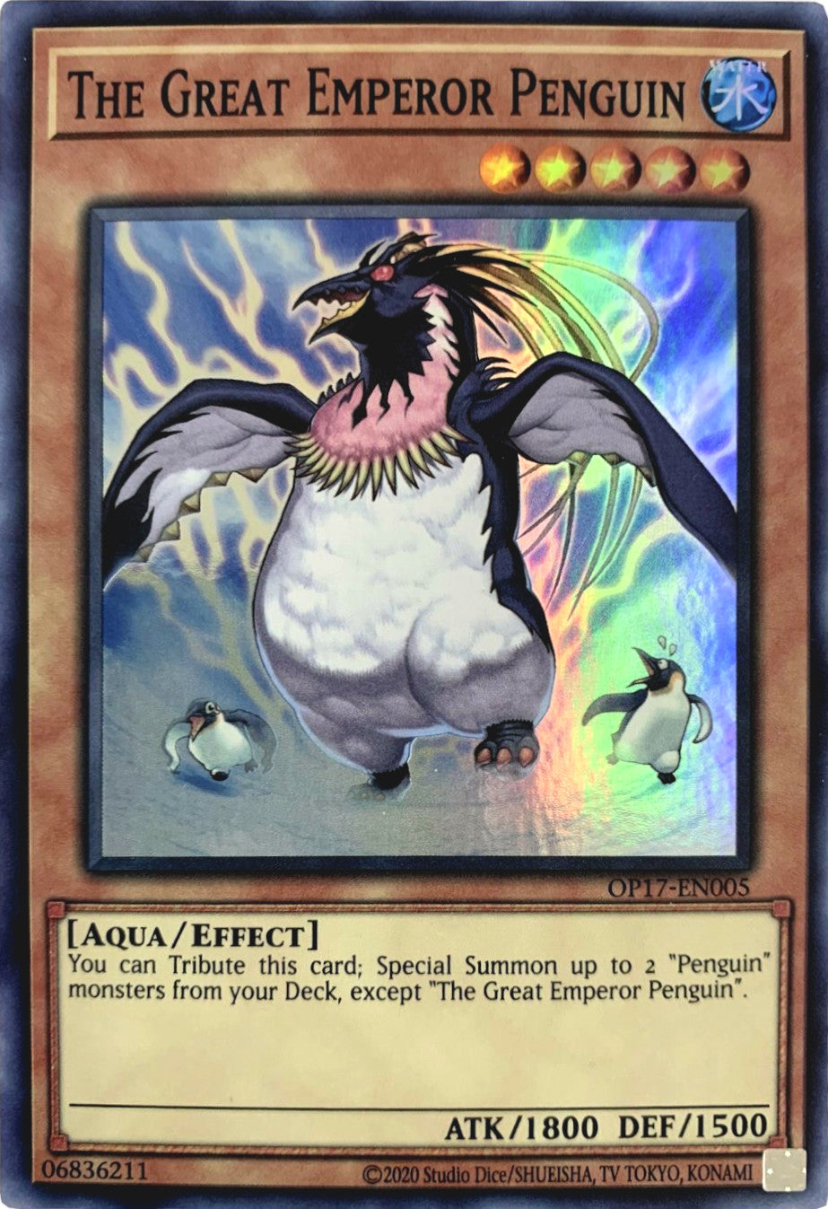 The Great Emperor Penguin [OP17-EN005] Super Rare | Devastation Store