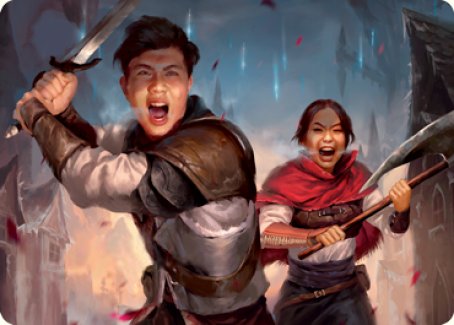 Daybreak Combatants Art Card [Innistrad: Crimson Vow Art Series] | Devastation Store