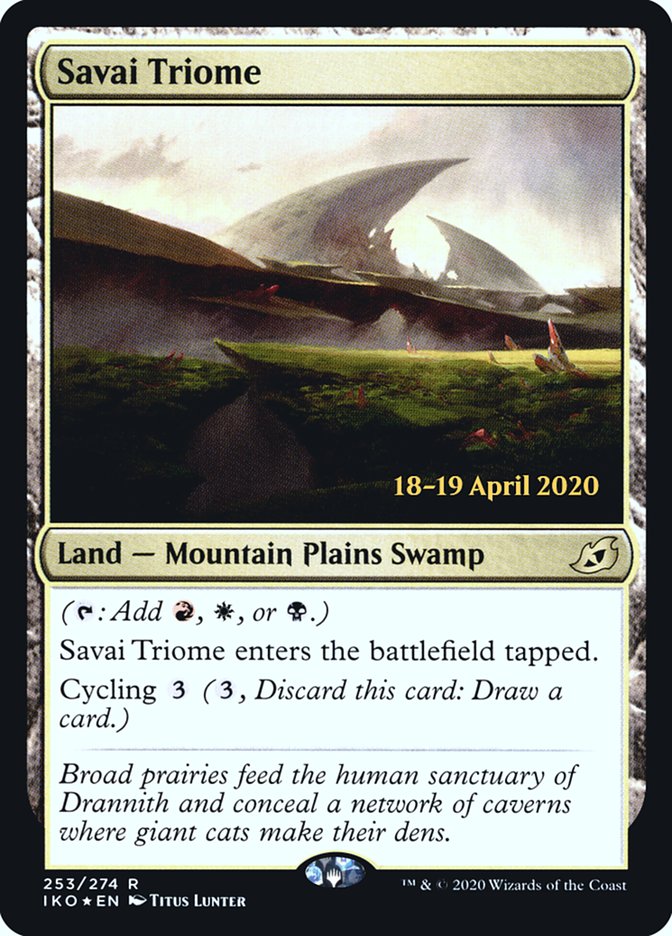 Savai Triome  [Ikoria: Lair of Behemoths Prerelease Promos] | Devastation Store