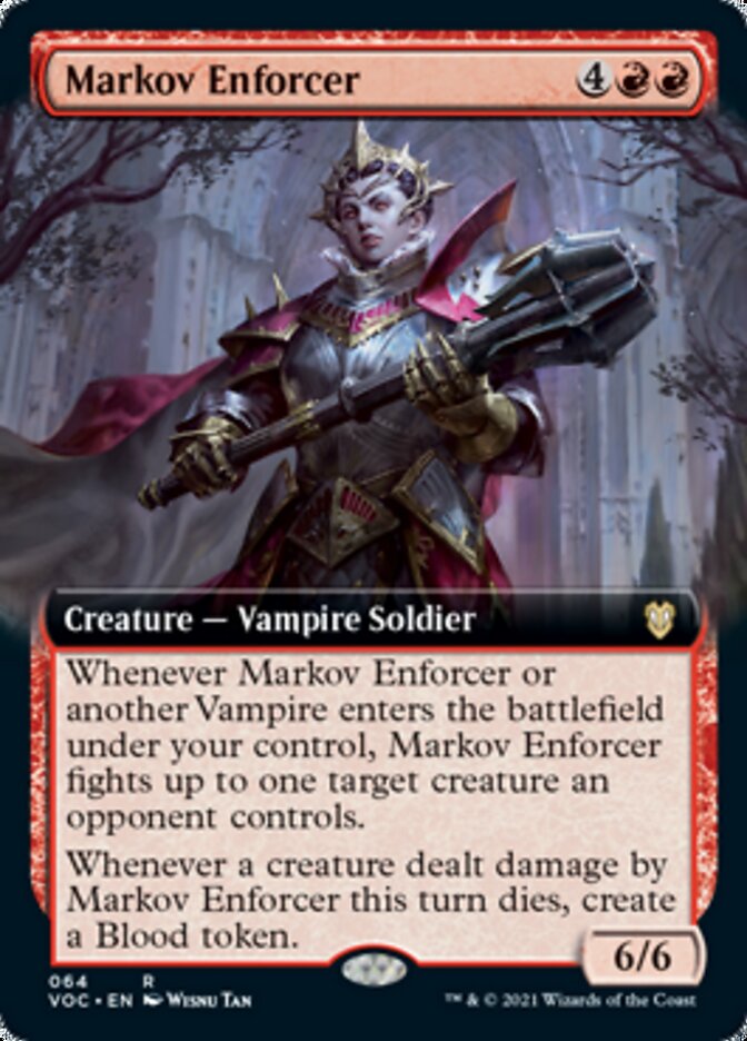 Markov Enforcer (Extended) [Innistrad: Crimson Vow Commander] | Devastation Store