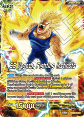 Vegeta // SS Vegeta, Fighting Instincts (Starter Deck Exclusive) (SD22-01) [Power Absorbed] | Devastation Store