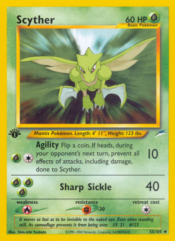 Scyther (55/105) [Neo Destiny 1st Edition] | Devastation Store