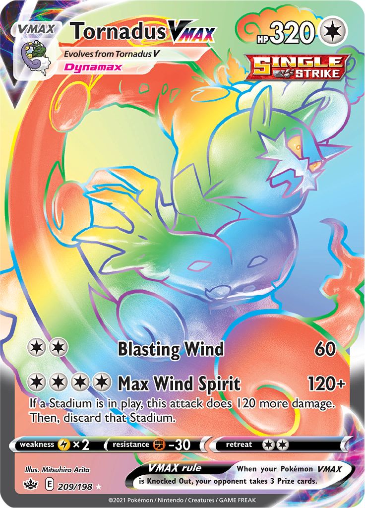 Tornadus VMAX (209/198) [Sword & Shield: Chilling Reign] | Devastation Store