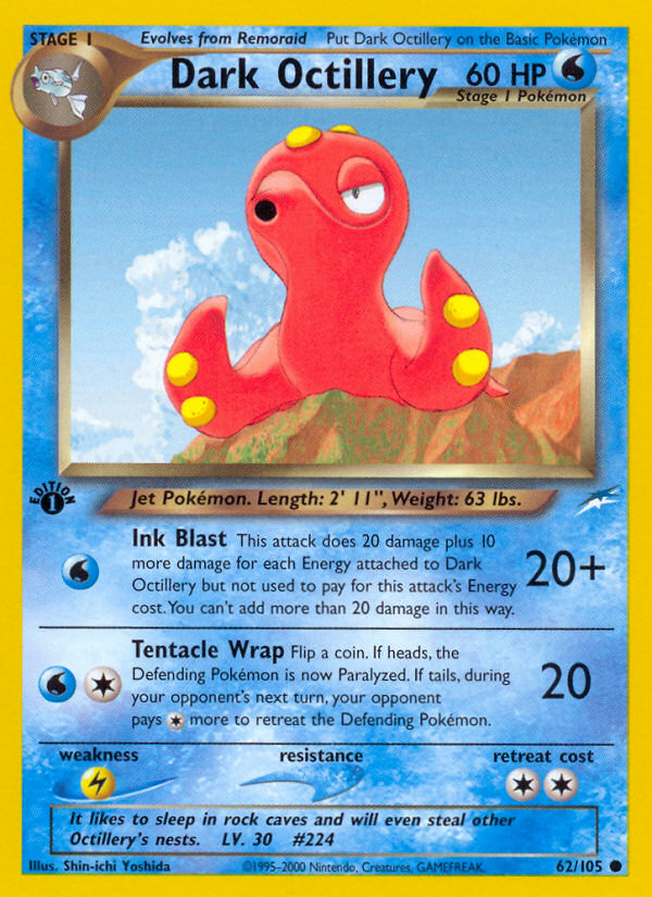 Dark Octillery (62/105) [Neo Destiny 1st Edition] | Devastation Store