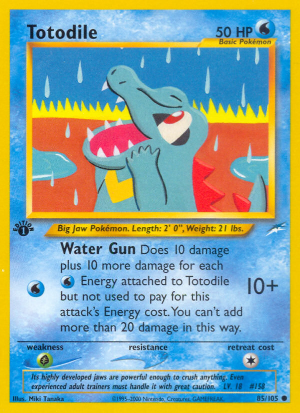 Totodile (85/105) [Neo Destiny 1st Edition] | Devastation Store