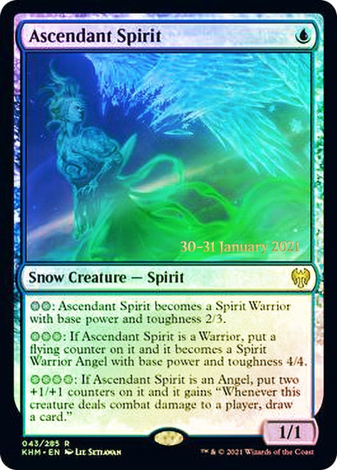 Ascendant Spirit [Kaldheim Prerelease Promos] | Devastation Store