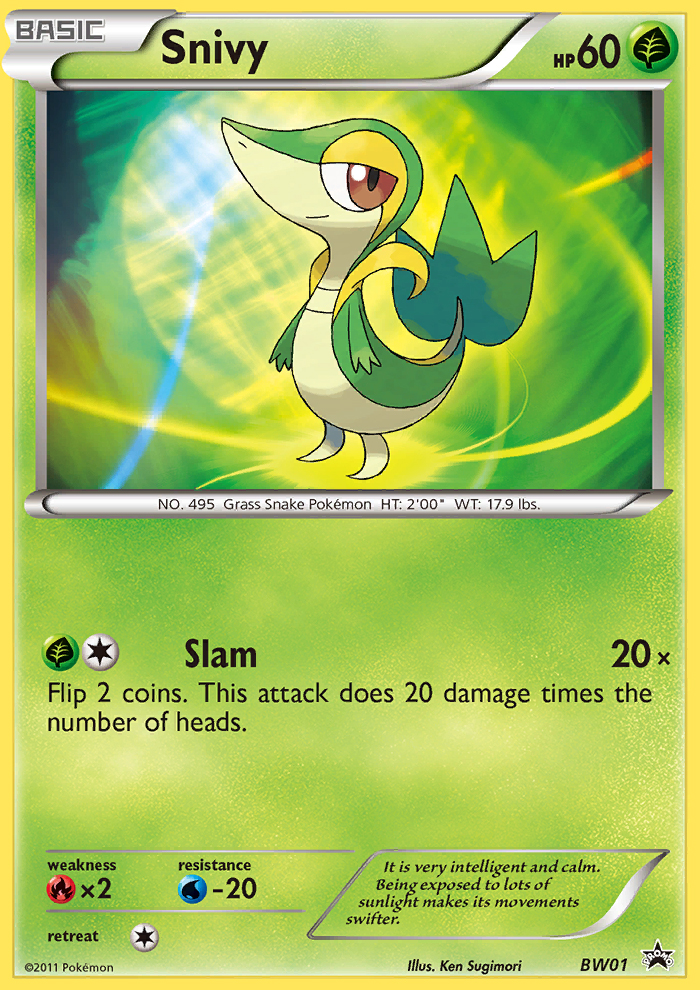 Snivy (BW01) [Black & White: Black Star Promos] | Devastation Store