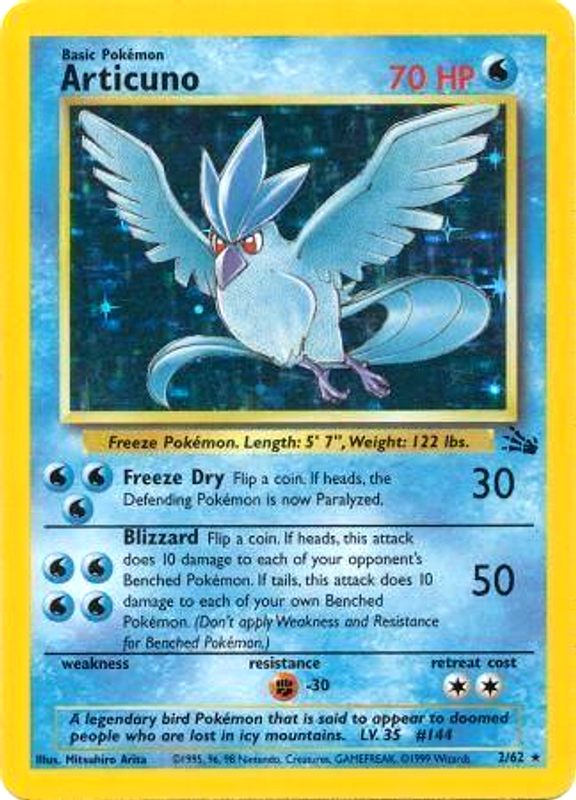 Articuno (2/62) [Fossil Unlimited] | Devastation Store