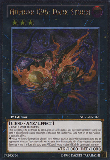 Number C96: Dark Storm (UTR) [SHSP-EN046] Ultimate Rare | Devastation Store