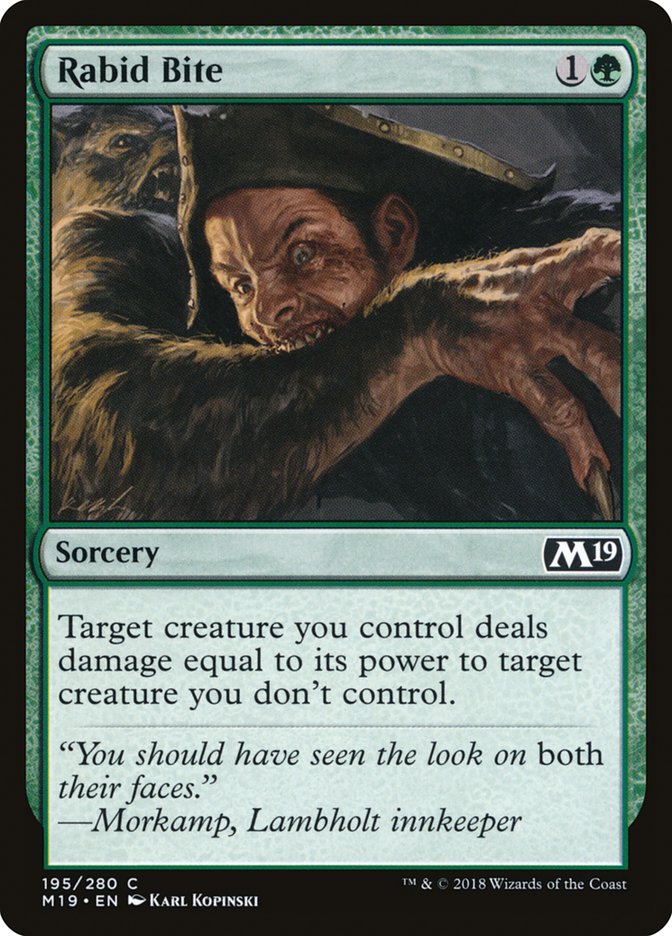 Rabid Bite [Core Set 2019] | Devastation Store