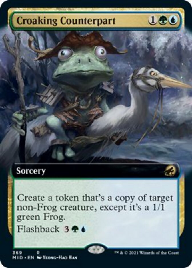 Croaking Counterpart (Extended) [Innistrad: Midnight Hunt] | Devastation Store