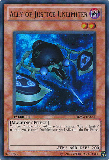 Ally of Justice Unlimiter [HA02-EN051] Super Rare | Devastation Store