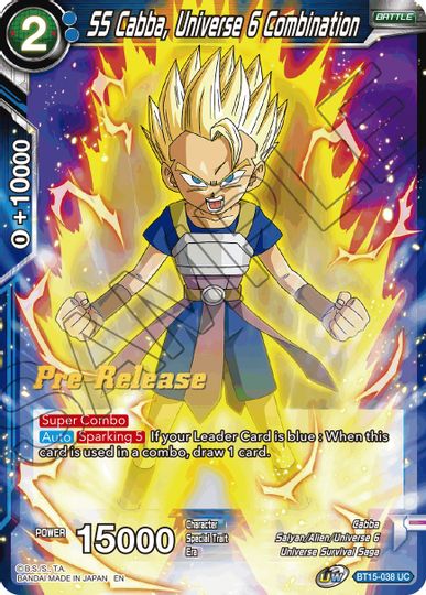 SS Cabba, Universe 6 Combination (BT15-038) [Saiyan Showdown Prerelease Promos] | Devastation Store