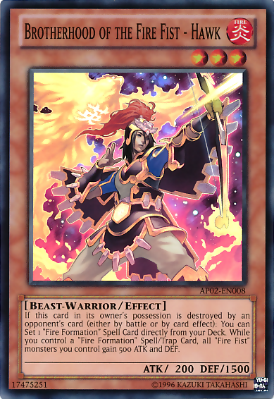 Brotherhood of the Fire Fist - Hawk [AP02-EN008] Super Rare | Devastation Store