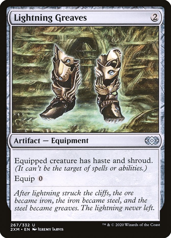Lightning Greaves [Double Masters] | Devastation Store