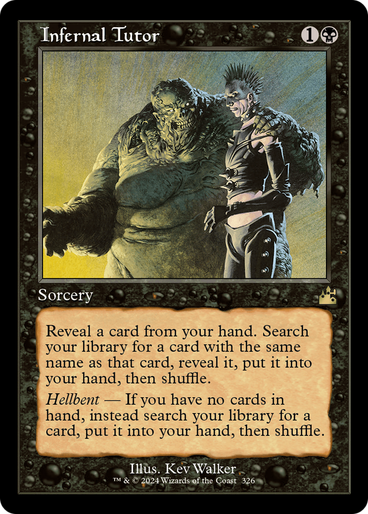 Infernal Tutor (Retro Frame) [Ravnica Remastered] | Devastation Store