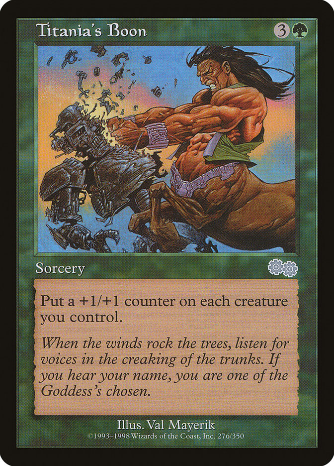 Titania's Boon [Urza's Saga] | Devastation Store