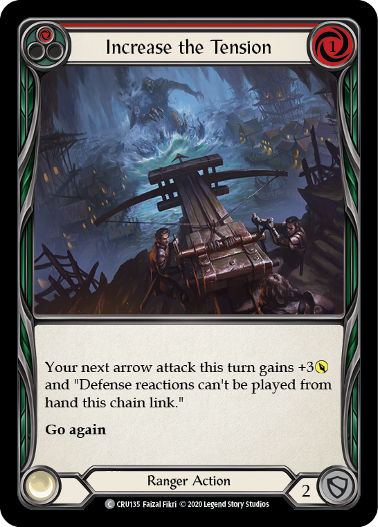 Increase the Tension (Red) [CRU135] 1st Edition Rainbow Foil - Devastation Store | Devastation Store