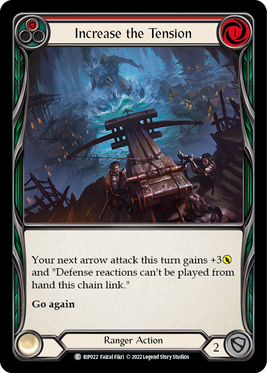 Increase the Tension (Red) [RIP022] (Outsiders Riptide Blitz Deck) | Devastation Store